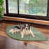 Eco-Chic Hundedecke mit Blattmotiv